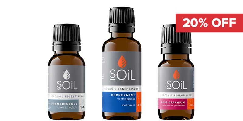 20% Off SOil Aromatherapy Range Cover Image